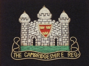 Cambridgeshire Regiment blazer badge - Click Image to Close