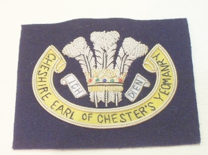 Earl of Chesters Yeomanry (New Pattern) blazer badge - Click Image to Close
