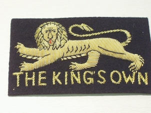 The King's Own blazer badge - Click Image to Close