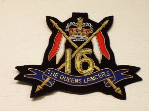 16th/5th Lancers blazer badge - Click Image to Close