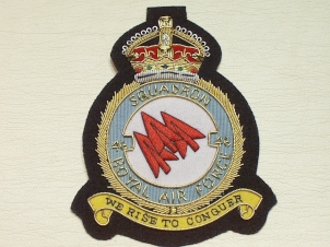 46 Squadron RAF Kings Crown blazer badge - Click Image to Close