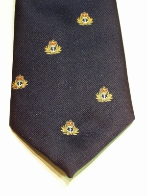 Royal Navy (Cap Badge Motif) polyester crested tie 150 - Click Image to Close
