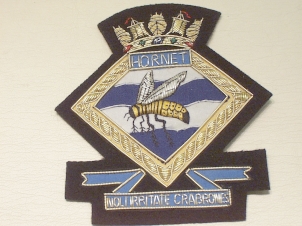 HMS Hornet blazer badge - Click Image to Close