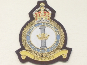 RAF Home Command Kings Crown blazer badge - Click Image to Close