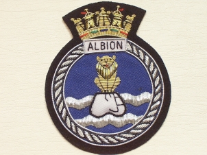 HMS Albion blazer badge - Click Image to Close