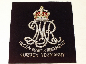 Surrey Yeomanry blazer badge - Click Image to Close