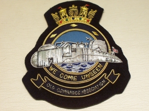 Submariners - We come unseen (old comrades) blazer badge - Click Image to Close