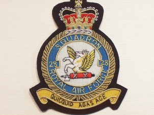 28 Squadron QC RAF blazer badge - Click Image to Close
