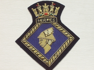 HMS Hermes blazer badge - Click Image to Close