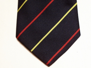 Royal Army Medical Corps (Narrow Stripes) polyester striped tie - Click Image to Close