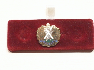 Cameron Highlanders lapel badge - Click Image to Close