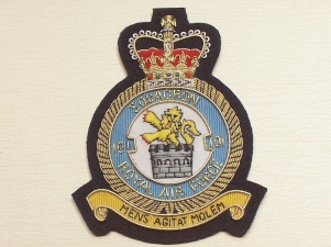 101 Squadron RAF QC blazer badge - Click Image to Close