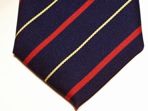 Gloucestershire Regiment polyester striped tie - Click Image to Close