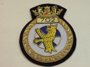 702 Naval Air Squadron blazer badge - Click Image to Close