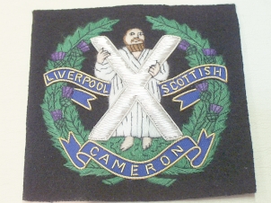 Liverpool Scottish blazer badge - Click Image to Close