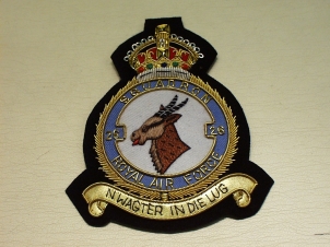 26 Squadron RAF KC blazer badge - Click Image to Close