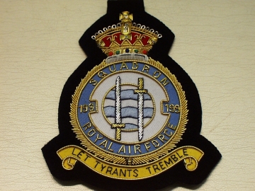 199 Sqdn KC RAF wire blazer badge - Click Image to Close