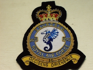 203 Sqdn QC RAF badge - Click Image to Close
