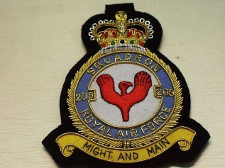 209 Sqdn RAF QC badge - Click Image to Close