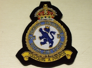 211 Squadron RAF KC blazer badge - Click Image to Close