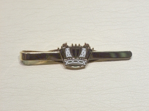 Royal Navy Coronet tie slide - Click Image to Close