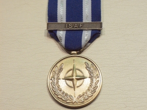 NATO Afghanistan (ISAF) full size medal - Click Image to Close