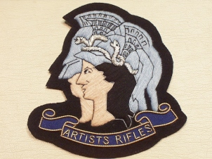 Artists Rifles 28th London battalion blazer badge - Click Image to Close