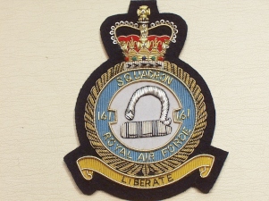 161 Squadron QC RAF blazer badge - Click Image to Close