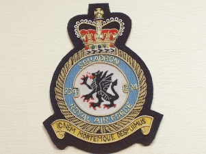 234 Sqdn QC RAF blazer badge - Click Image to Close