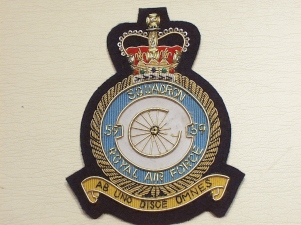 59 Sqdn QC RAF wire blazer badge - Click Image to Close