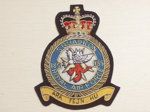 185 RAF Sqdn QC blazer badge - Click Image to Close