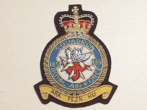 185 RAF Sqdn QC blazer badge - Click Image to Close