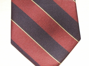 1st Royal Dragoons polyester striped tie - Click Image to Close