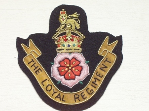 Loyal Regiment KC blazer badge - Click Image to Close