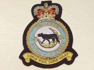 34 Sqdn RAF QC blazer badge - Click Image to Close