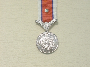 Hors de Combat miniature medal with poppy - Click Image to Close
