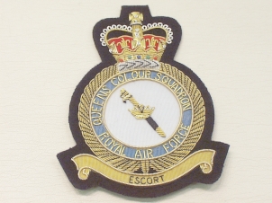 Queens Colour Squadron blazer badge - Click Image to Close