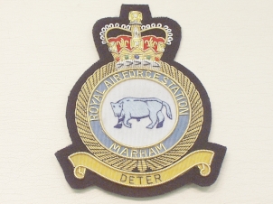 RAF Marham wire blazer badge - Click Image to Close