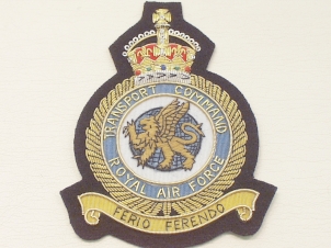 RAF Transport Command KC wire blazer badge 116 - Click Image to Close