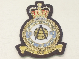 3 RAF Air Navigation Squadron blazer badge - Click Image to Close