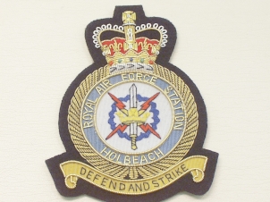 RAF Station Holbeach blazer badge - Click Image to Close