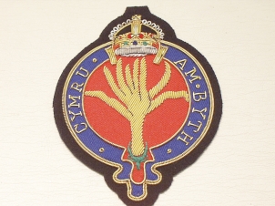 Welsh Guards KC blazer badge - Click Image to Close