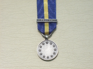 EU ESDP PROXIMA miniature medal - Click Image to Close