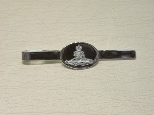 Royal Artillery Silver tie slide - Click Image to Close
