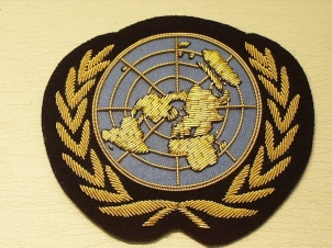 United Nations blue blazer badge - Click Image to Close