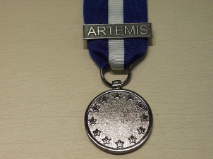 EU ESDP Artemis planning & support miniature medal - Click Image to Close