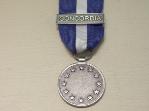 EU ESDP Concordia planning & support full size medal - Click Image to Close