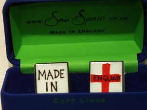 Made in England cufflinks - Click Image to Close