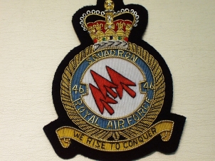 46 Sqdn RAF QC blazer badge - Click Image to Close