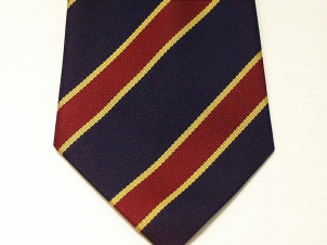 Royal Army Veterinary Corps polyester striped tie - Click Image to Close